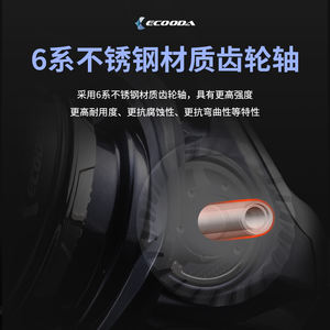 Carrete de pesca de larga distancia ECOODA Haiz para Fly Trolling Sea Carp Fishing Carretes giratorios versátiles - Product Image 5