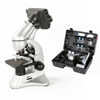 LARREX HD Optical 40x-2000x LCD Display Digital LED Illumination Manual Focus 1 Year Warranty Biological Microscope for School
