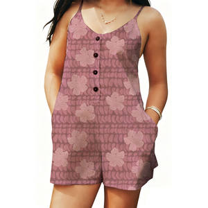 Tute Hawaiane Personalizzate da <span class=keywords><strong>Donna</strong></span> con Tasche Invisibili, Spalline Regolabili, Senza Maniche, Monopezzo - Product Image 6