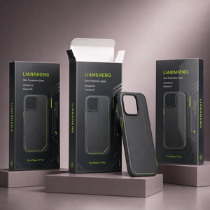 Caja de Cartón Blanca con Logotipo Personalizado, Reciclable y Ecológica, Diseño Plano y Delgado, Estuche para Teléfono Móvil, Accesorios para Cámara de Teléfono - Product Image 1