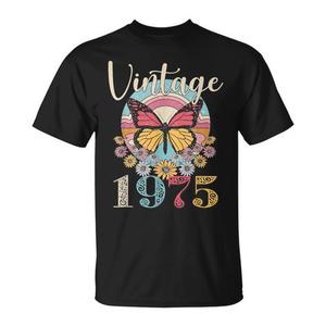 T-shirt vintage con stampa floreale a farfalla del 1975 per la mamma - Product Image 1