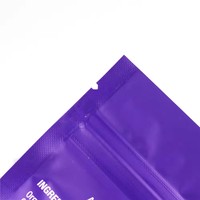 Sachet d'emballage alimentaire refermable et réutilisable en aluminium mat imprimé sur mesure avec fermeture éclair pour fruits et bonbons