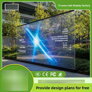 LED Flexible Transparent Crystal <b>Film</b> Screen Indoor Window Glass Advertising Holographic Full-Color Display Inquiry Ultrathin Fl - Product Image 1