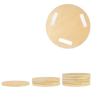 Planche d'équilibre en bois massif, forme géométrique, couleur naturelle, jouet Montessori, structure de jeu intérieure, équipement d'exercice pour enfants - Product Image 5