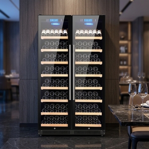 Commercial Wine Refrigerator Cellar Cooling System Freestanding <b>Storage</b> Cabinet for Household Living Room Bar H320s Large - Product Image 1