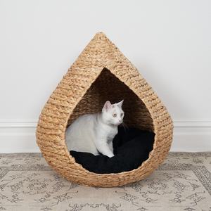 Meilleures ventes Petite larme en forme de goutte d'eau Cage pour animaux de compagnie Jacinthe d'eau Nid pour chien et chat Maison pour amis à fourrure - Product Image 2