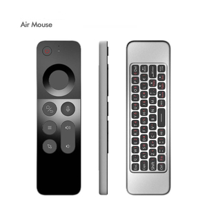 Souris aérienne W3 4-en-1, télécommande vocale W3, télécommande 2.4g, à utiliser pour <span class=keywords><strong>Nvidia</strong></span> <span class=keywords><strong>Shield</strong></span>/<span class=keywords><strong>Android</strong></span> TV Box/PC/projecteur/HTPC/PC tout-en-un - Product Image 2