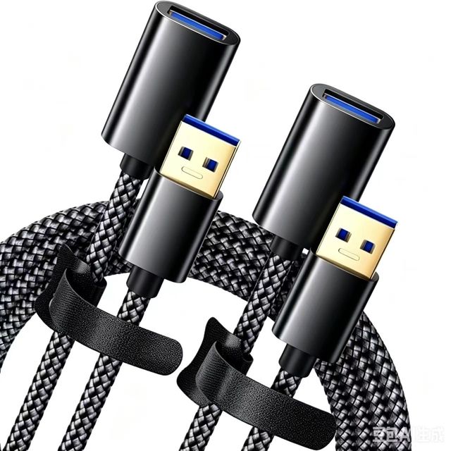USB 3.0 Extension Cable (Type Male Female) 5Gbps High Speed Pure Copper Conductor Nylon Braided for Computer Camera Customizable