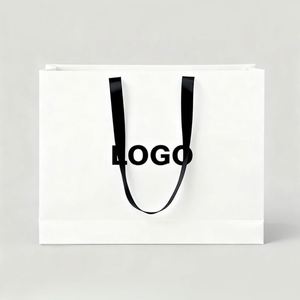 Sac en papier personnalisé pour cadeau de mariage, fabriqué en usine, avec logo imprimé et poignée - Product Image 2