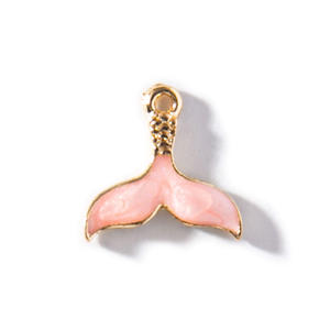 Dessin animé éblouissant queue de poisson dessin animé porte-clés bricolage pendentif alliage boucles d'oreilles Bracelet accessoires pour femmes - Product Image 2