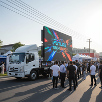 Haute définition 16 ㎡ 21 ㎡ LED publicité mobile camion monté sur véhicule extérieur LED affichage remorque médias publicité équipement