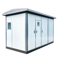 Subestación Transformadora Combinada para Exteriores, Tipo Caja Preinstalada, Gabinete de Distribución de Alta Tensión, Unidad de Subestación Compacta y Encerrada