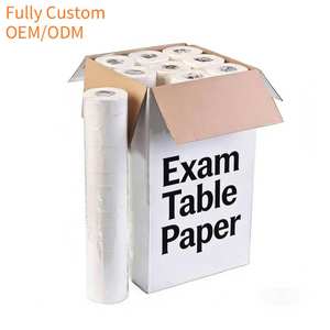 Rouleau de drap de lit en film PE laminé imperméable avec gaufrage à pois, papier pour table d'examen médical, rouleau bleu pour canapé, pour cliniques et hôpitaux - Product Image 1