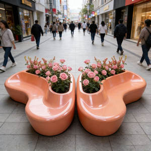 Chaise de jardinage en FRP de forme irrégulière B65 Mall Foot Traffic Booster, design accrocheur pour augmenter le flux de visiteurs - Product Image 3