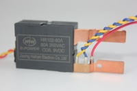 Relais triphasé E-POWER HR102-80A avec bobine simple 80A 9VDC 300 micro-ohms pour compteur d'énergie prépayé