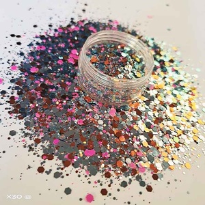 Offre Spéciale – Paillettes Hexagonales Roses et Violettes en Gros, Populaires, en Polyester Résistant aux Solvants - Product Image 4