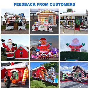 Carrusel Inflable Navideño de Santa Claus de 3m, Decoración Navideña Inflable para Exteriores, Fabricado con Tela Oxford y PVC - Product Image 6