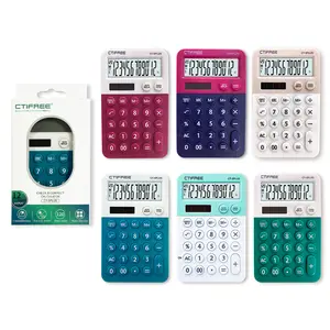 Mini calculadora de bolsillo de tamaño pequeño, diseño de calculadora de bolsillo de tamaño pequeño, pequeña calculadora CTIFREE, calculadora colorida de marca
