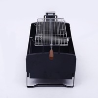Nouveau Barbecue Portable au Charbon de Bois 2026 avec Grille Rotative Pliable pour Jardin, Terrasse, Camping, Pique-nique