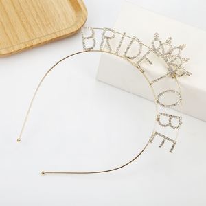Sparkling Rhinestone Elegant Crown Hair Accessories Wedding <b>Party</b> <b>Headband</b> for Women Bridal Shower - Product Image 1