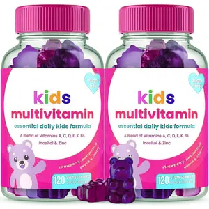 Zuckerfrei Kinder Multivitamin Kaugummi Kaugummi Probiotika Biotin Vitamine A CD E B Zink für Kinder Ernährung