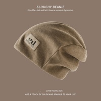 Gorro con forro de seda satinada, gorros térmicos de punto cálidos, gorros lisos para hombres y mujeres, gorros de caza con logotipo personalizado, gorros de invierno acrílicos, gorro