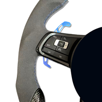 Volant en fibre de carbone LED pour Volkswagen MK7 GOLF GTI GTS R-LINE POLO SCIROCCO GTD GTE MK6 CC Passat Jetta Golf7.5 6R