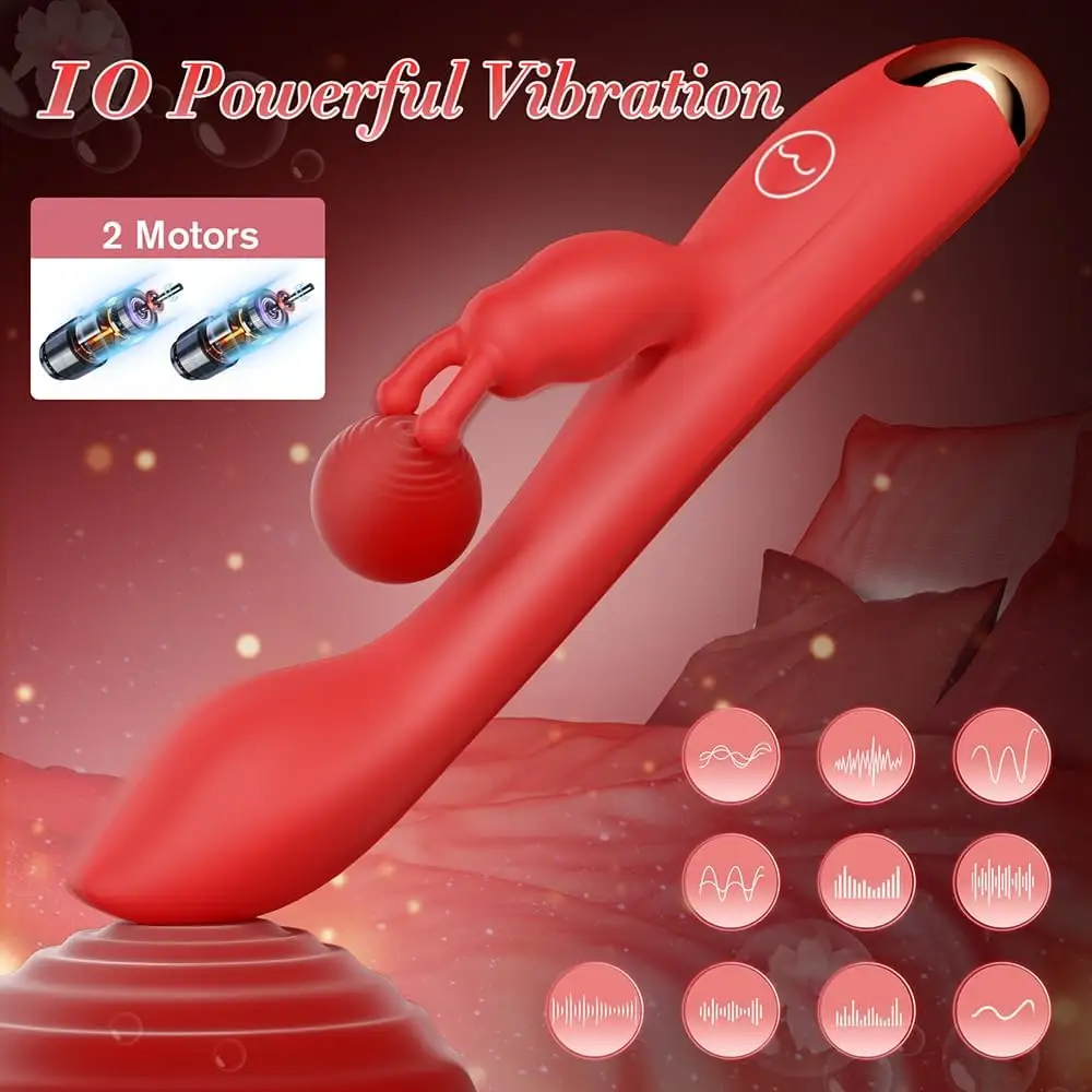 Wholesale Rabbit Vibrator Rechargeable Thrusting Vagina White G Spot Clitoral Stimulator Rabbit Dildo Vibrator For Women