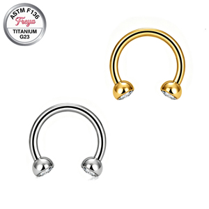 16G Titane ASTMF136 Bijou de corps plaqué or pour piercing <span class=keywords><strong>d</strong></span>'oreille (helix, daith), anneau de nez <span class=keywords><strong>fer</strong></span> <span class=keywords><strong>à</strong></span> <span class=keywords><strong>cheval</strong></span>, labret anneau, barbell Cuiyed - Product Image 2
