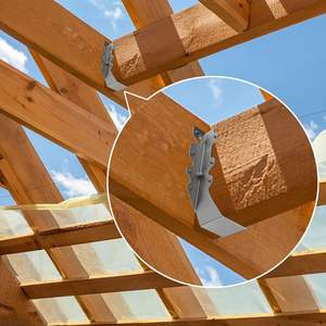 Cintre de solive 2x4 Q235B Cintres de solive à montage facial en acier Ceilling Hurricane Ties Rafter Brackets for Floor Deck - Product Image 1