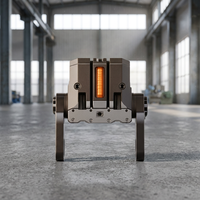 Dispositif robotique de précision pneumatique entièrement étanche à double mâchoires avec indicateur de pesée intégré