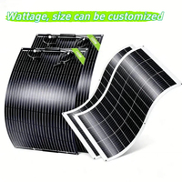 Panneau solaire flexible mono ETFE de fabrication chinoise, Bifi 10W-400W, module solaire pliable ETFE mono pour camping-car, marine, kit solaire hors réseau complet.