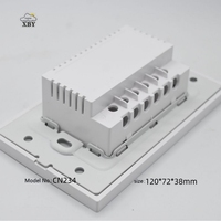 Boîtier de commande intelligent pour interrupteur tactile domestique en PC sablé IP54, design moderne, pour variateur et prise, 120*72*38mm CN234