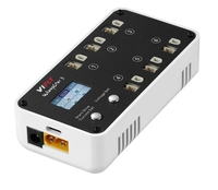 VIFLY WhoopStor 3 V3 Chargeur de batterie Déchargeur 6 ports Fonction de mémoire de stockage Compatible TinyWhoop Drones Source d'alimentation ca/cc