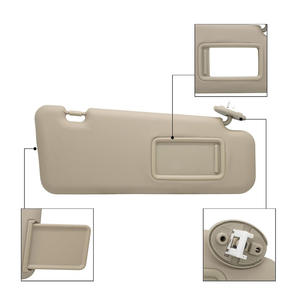 แผ่นบังแดดรถยนต์โตโยต้า ไฮแลนเดอร์ รุ่น 74310-48520-E0 สีเบจ ด้านหลังขวา วัสดุ PVC สีพื้น ติดตั้งด้วยเทป 3M - Product Image 5