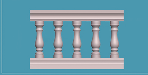 Balaustre Decorativo de Jardín de Fibra de Vidrio y <span class=keywords><strong>Piedra</strong></span> Fundida GRC, Pilar Exterior Duradero, Ecológico y Resistente a la Humedad con Superficie Recubierta con Película - Product Image 3