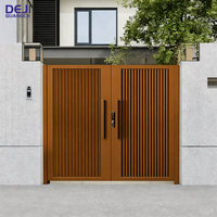Porte d'entrée extérieure moderne de sécurité, portail principal en aluminium, portail automatique à battants pour maison, villa