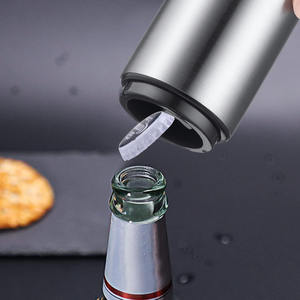 Tapa automática de botella de acero inoxidable, abridor de botellas de cerveza de metal magnético hacia abajo - Product Image 2
