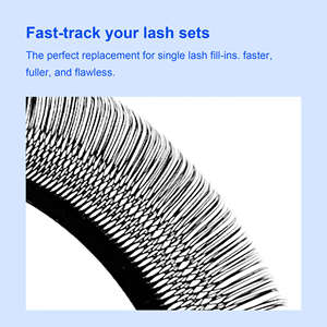 Lakanaku mở rộng lông mi hình chữ U dễ dàng để áp dụng khối lượng 3D Lông mi giả tự nhiên khôn ngoan U YY hình dạng Cashmere cỏ ba lá fio lông mi - Product Image 5