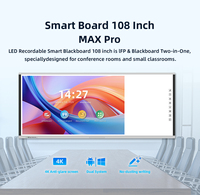 Pizarra Interactiva LED 4K UHD de 94 Pulgadas con Táctil IR de 20 Puntos para Entrenamiento con Android y Windows