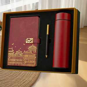 Customizable Logo China-Chic Chinese Boutique Promotion Office Supplies Notebook Pen <b>Bookmark</b> Shantou Business Gift Set Handmade - Product Image 3