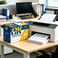 Papier copie A4 70 g/m² en pâte de bois vierge pour impression de bureau, en vrac, expédition rapide