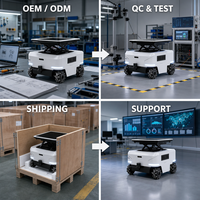 Plateforme robotique mobile autonome, charge utile de 600 kg, avec navigation laser SLAM pour le transport, à vendre directement de l'usine