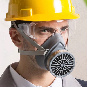 POWECOM Wiederverwendbare Waschbare Industrielle Chemikalienschutz-Gasmaske Aktivkohlefilter Anti-<span class=keywords><strong>Gas</strong></span>-Schutz Austauschbarer Filter - Product Image 3