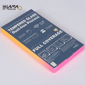 Caja de película protectora para teléfono Huamao de alta calidad con gancho para colgar, caja ecológica, logotipo personalizado en relieve, caja de embalaje plegable de papel estucado - Product Image 6
