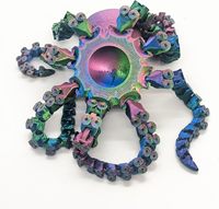 Juguete Antiestrés Impreso en 3D de Criatura Marina de PLA, Modelo Articulado Flexible, Regalo para Aliviar el Estrés, Decoración de Escritorio, 24 cm