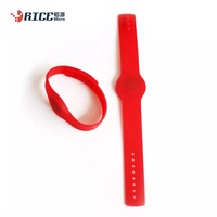 Gelang silikon pintar Rfid pabrikan kualitas baik gelang kunci loker T5577