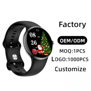 <span class=keywords><strong>Reloj</strong></span> <span class=keywords><strong>Inteligente</strong></span> Redondo Personalizado <span class=keywords><strong>para</strong></span> <span class=keywords><strong>Hombre</strong></span>, Regalo Navideño, Esfera con Tema Navideño, <span class=keywords><strong>Reloj</strong></span> Deportivo de Silicona, Pedidos al por Mayor de Marca OEM - Product Image 1