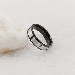 Anneaux de fiançailles de mariage en titane noir Fearless Spirit pour hommes aventureux Western Love <span class=keywords><strong>Alliance</strong></span> Trendy Stainless Steel - Product Image 3