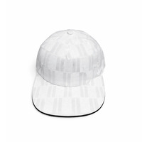 Casquette de baseball à visière plate à motif géométrique noir et blanc, unisexe, tendance, réglable, personnalisable, streetwear, hip-hop